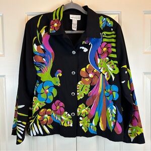 Vintage Goode Impressions Silk Button Down Blouse